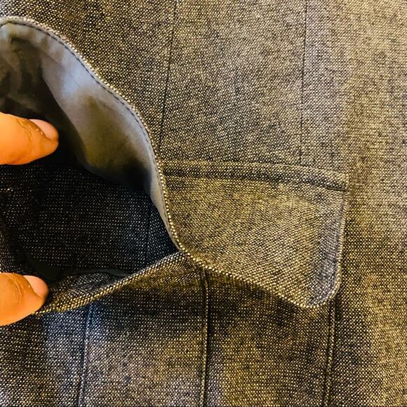 Ann Taylor Brown Single-Breasted Wool Blend Front Flap Pockets Blazer, Sz 10 - Picture 6 of 11